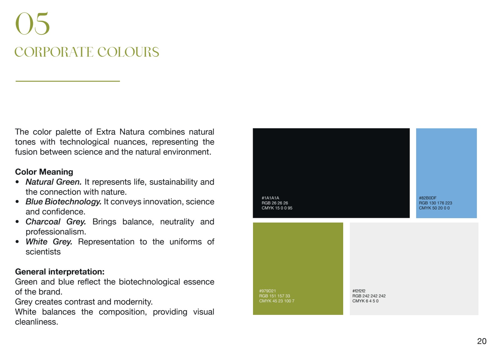 Extra Natura — Corporate Colours